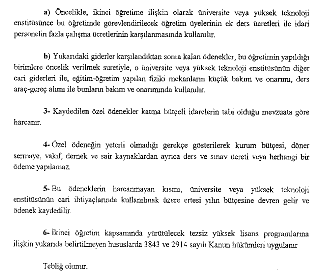 Resmî metindeki şekil veya cetvel
