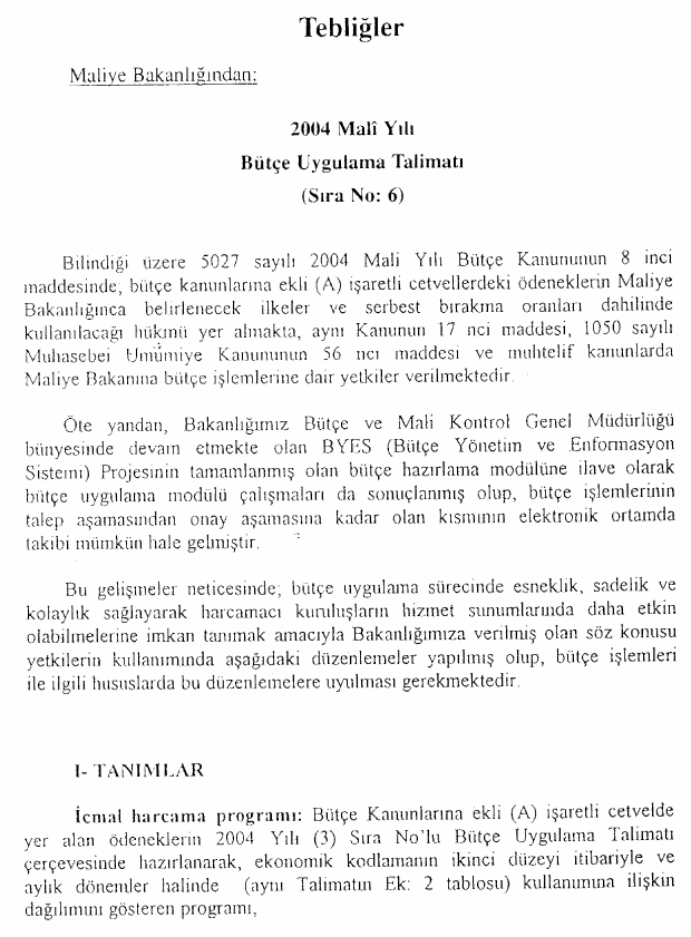Resmî metindeki şekil veya cetvel