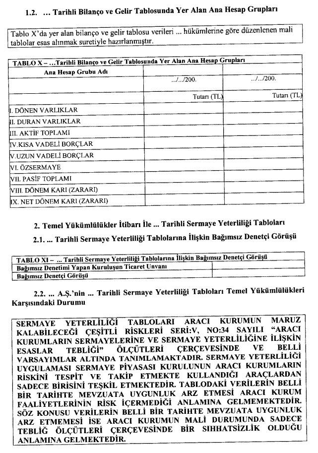 Resmî metindeki şekil veya cetvel