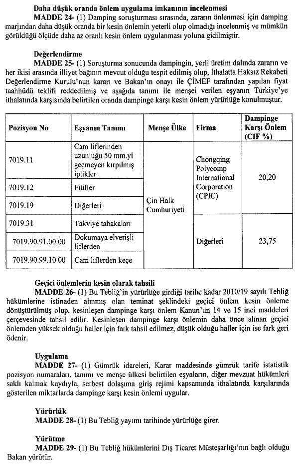 Resmî metindeki şekil veya cetvel