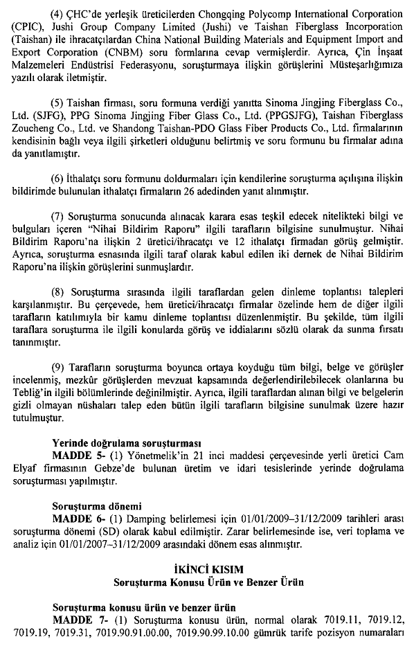 Resmî metindeki şekil veya cetvel