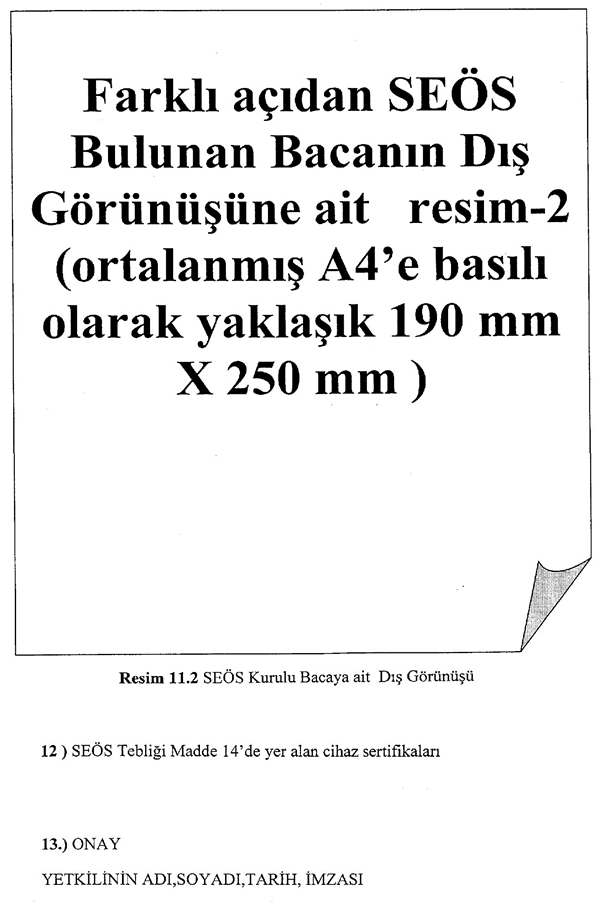 Resmî metindeki şekil veya cetvel