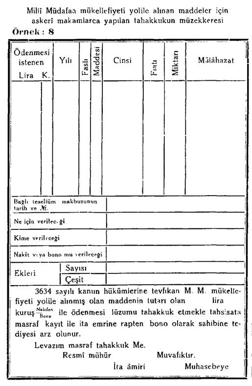 Resmî metindeki şekil veya cetvel