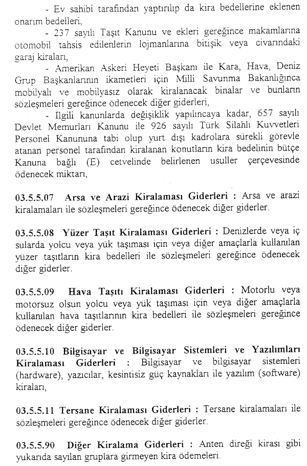Resmî metindeki şekil veya cetvel