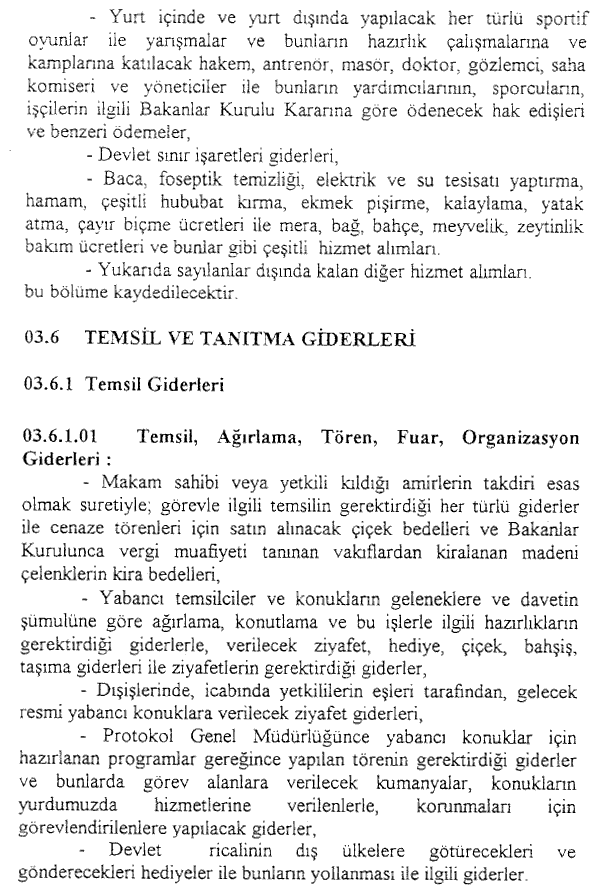 Resmî metindeki şekil veya cetvel