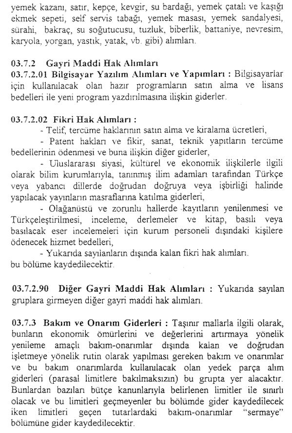 Resmî metindeki şekil veya cetvel