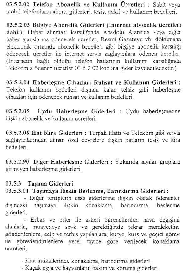 Resmî metindeki şekil veya cetvel