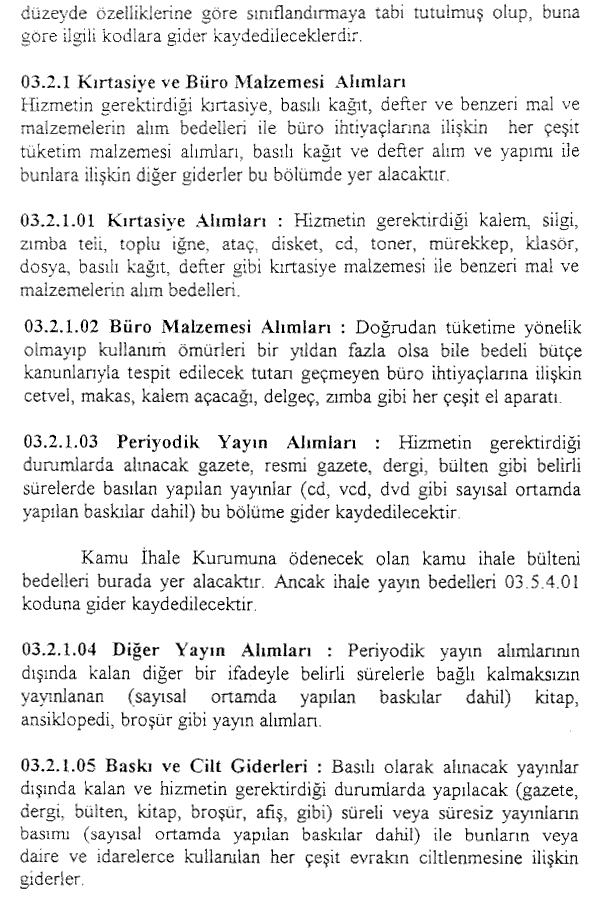 Resmî metindeki şekil veya cetvel