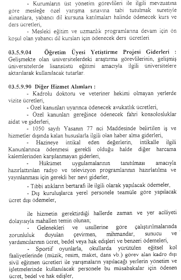 Resmî metindeki şekil veya cetvel