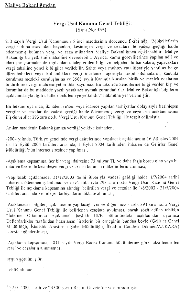 Resmî metindeki şekil veya cetvel