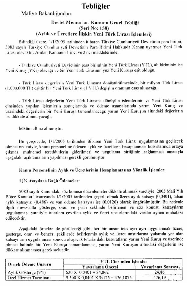 Resmî metindeki şekil veya cetvel