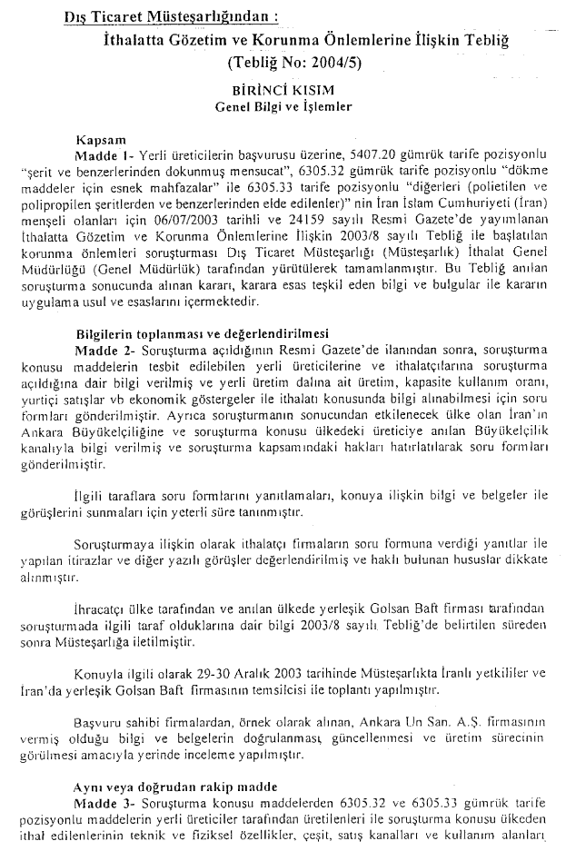 Resmî metindeki şekil veya cetvel