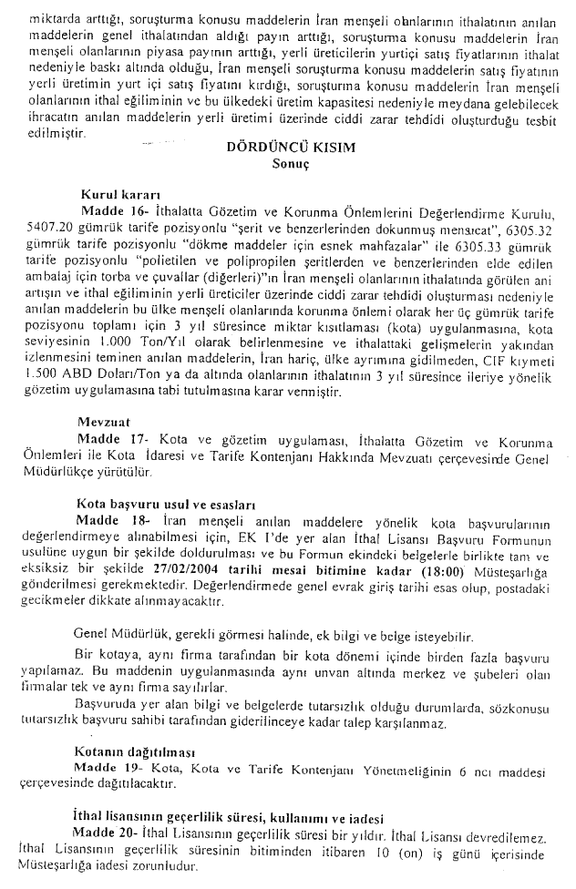 Resmî metindeki şekil veya cetvel
