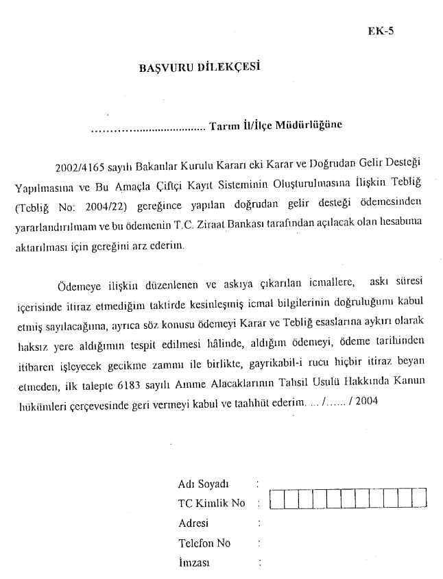 Resmî metindeki şekil veya cetvel