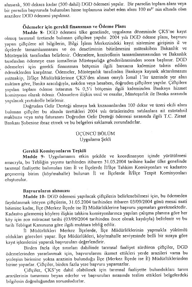 Resmî metindeki şekil veya cetvel