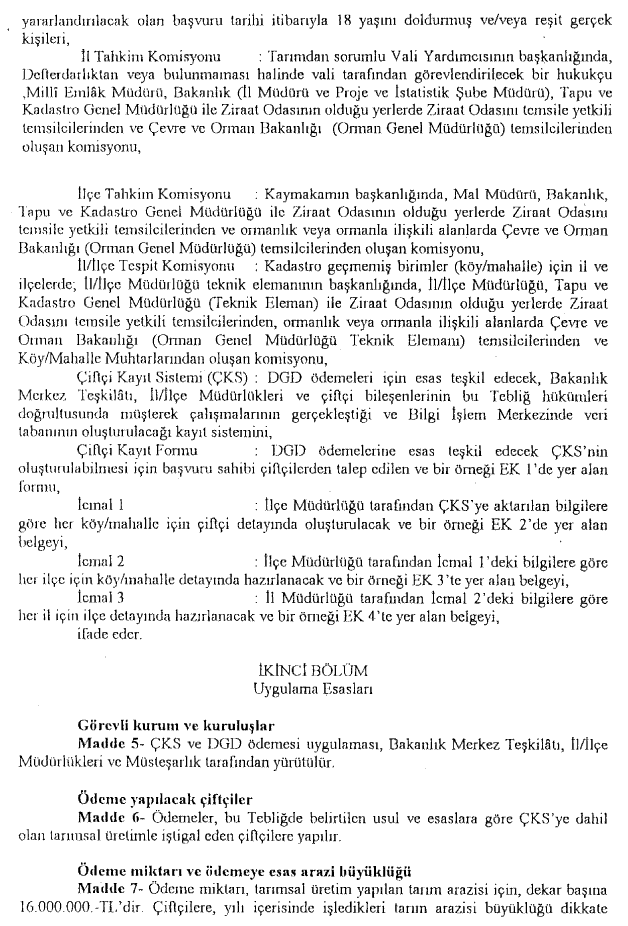 Resmî metindeki şekil veya cetvel