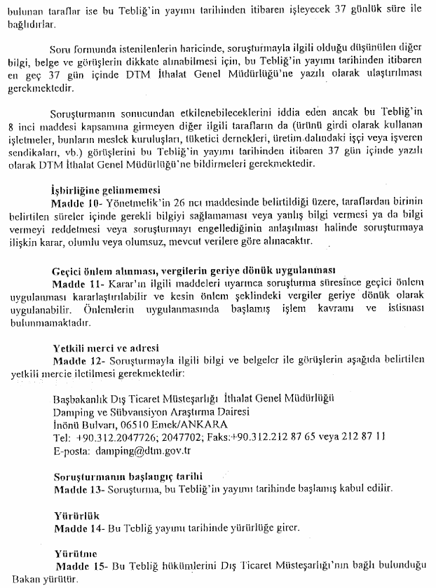 Resmî metindeki şekil veya cetvel