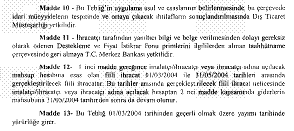 Resmî metindeki şekil veya cetvel