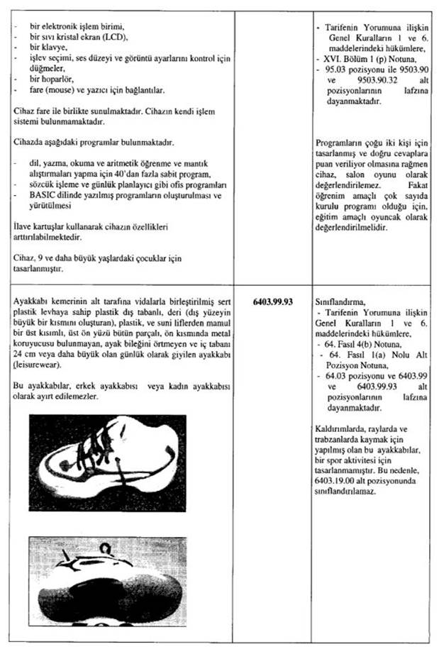 Resmî metindeki şekil veya cetvel