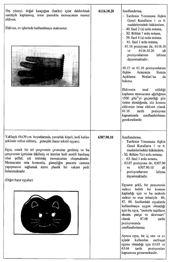Resmî metindeki şekil veya cetvel
