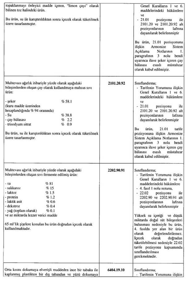 Resmî metindeki şekil veya cetvel