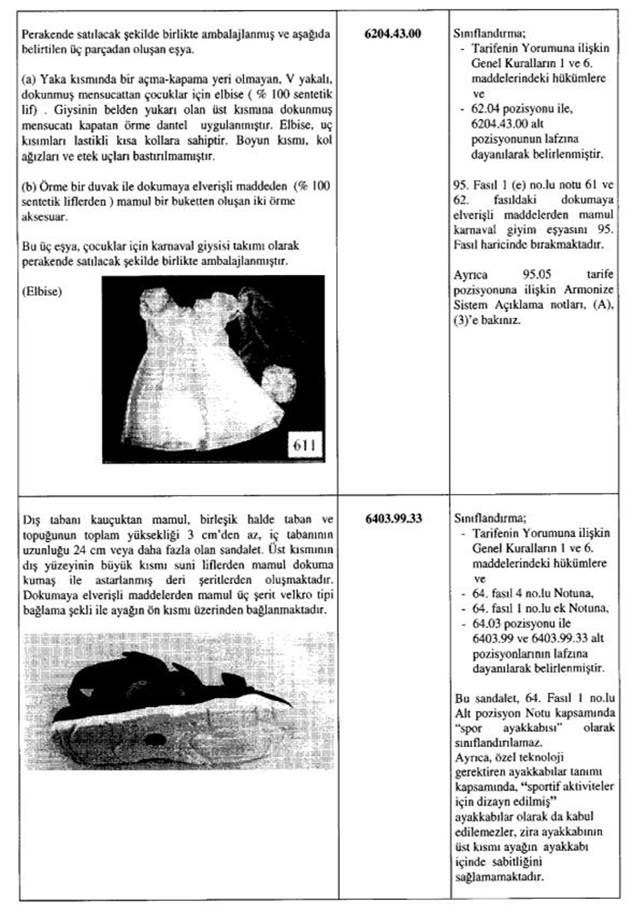 Resmî metindeki şekil veya cetvel