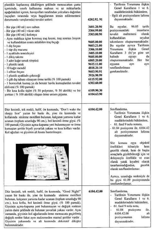 Resmî metindeki şekil veya cetvel