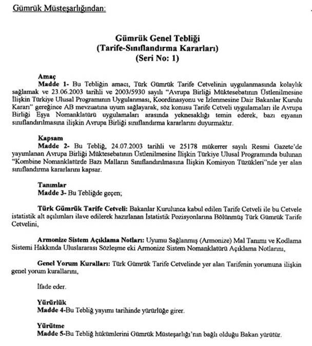 Resmî metindeki şekil veya cetvel