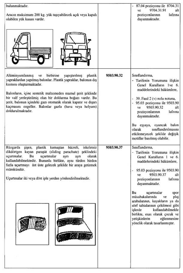 Resmî metindeki şekil veya cetvel