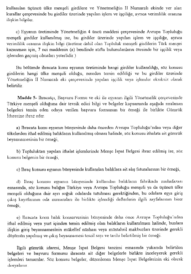 Resmî metindeki şekil veya cetvel